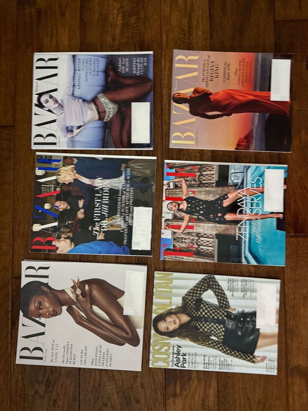 Set of 6 Fashion Magazine Issues – Multicolor Covers
